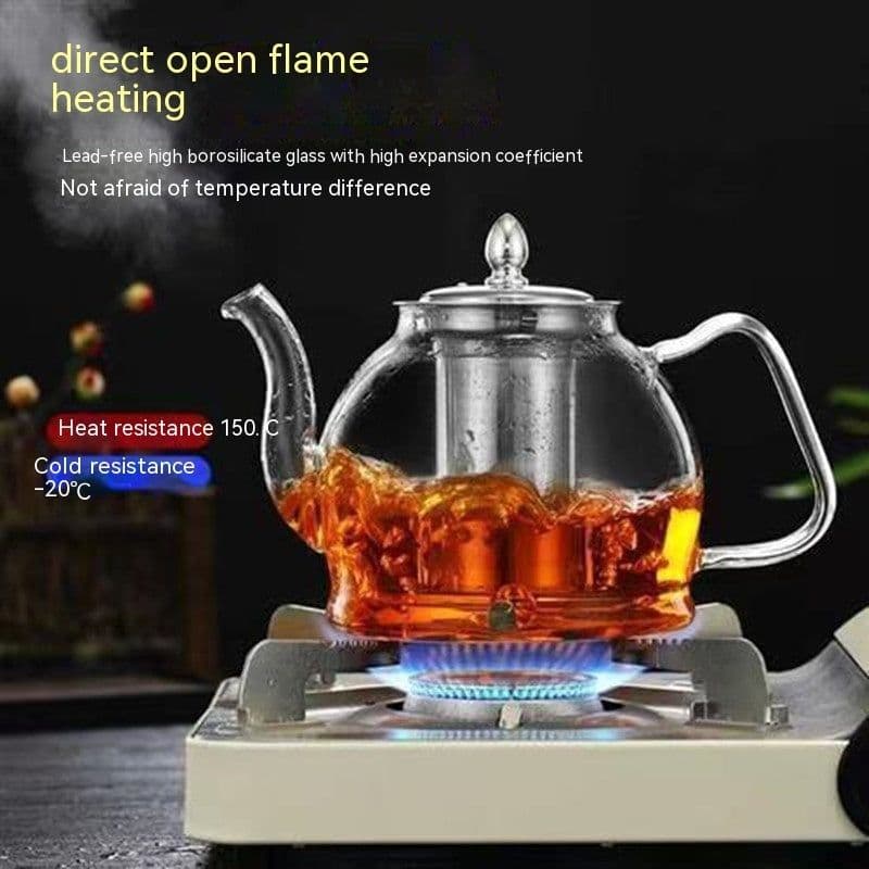 image-High Borosilicate Glass Health Kettle Heat-resistant Large-capacity Water Kettle
