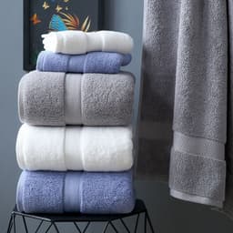 image-Class A Plus-sized Thick Long-staple Cotton Bath Towel