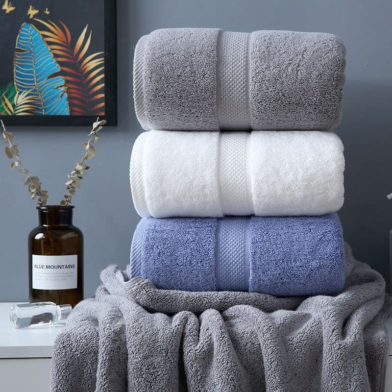 image-Class A Plus-sized Thick Long-staple Cotton Bath Towel