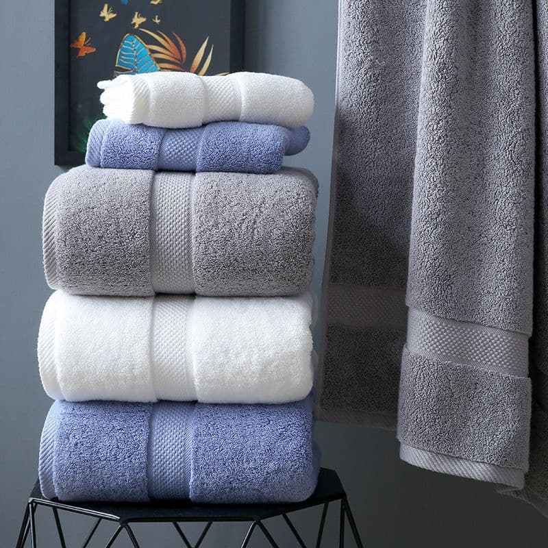 image-Class A Plus-sized Thick Long-staple Cotton Bath Towel