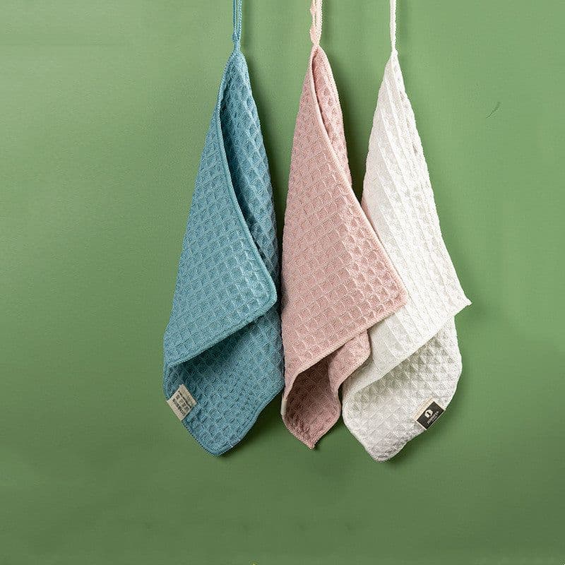 image-Microfiber Skin-friendly Non-lint Waffle Microfiber Towel