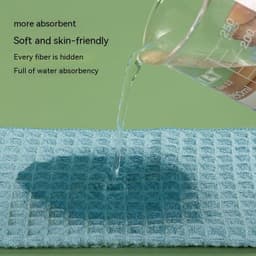 image-Microfiber Skin-friendly Non-lint Waffle Microfiber Towel