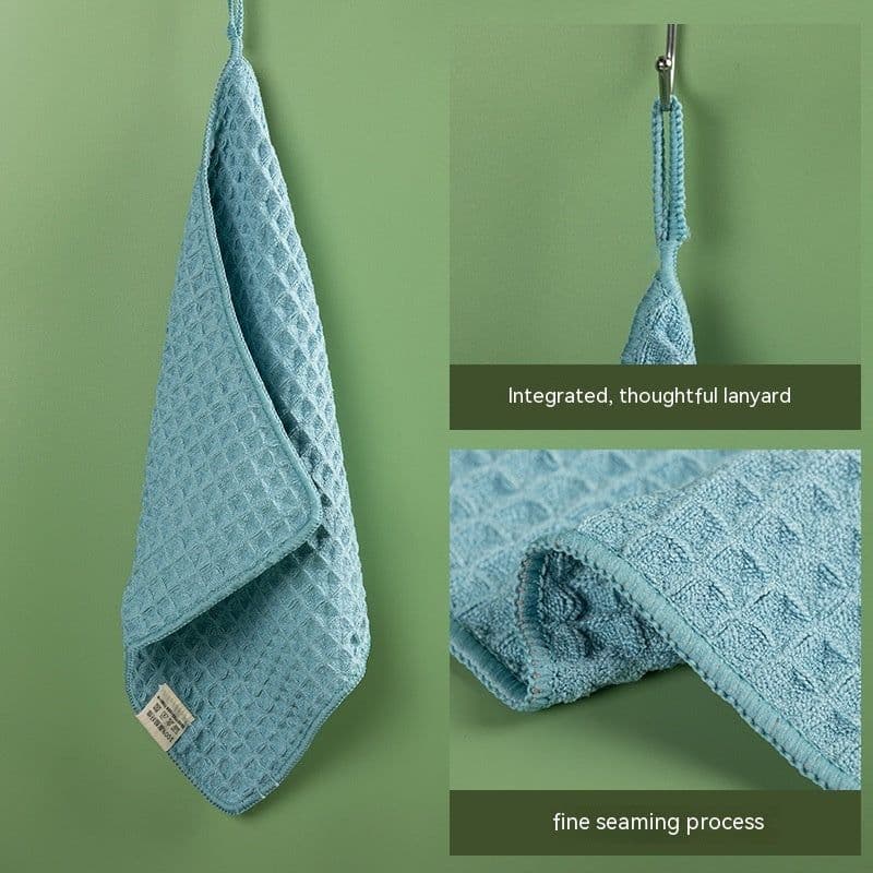 image-Microfiber Skin-friendly Non-lint Waffle Microfiber Towel