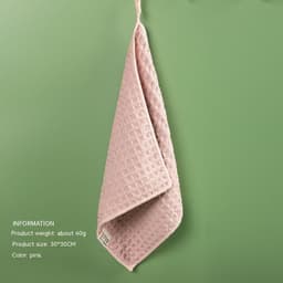 image-Microfiber Skin-friendly Non-lint Waffle Microfiber Towel