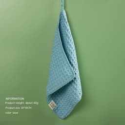 image-Microfiber Skin-friendly Non-lint Waffle Microfiber Towel