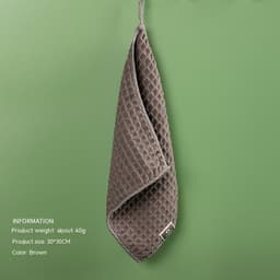 image-Microfiber Skin-friendly Non-lint Waffle Microfiber Towel