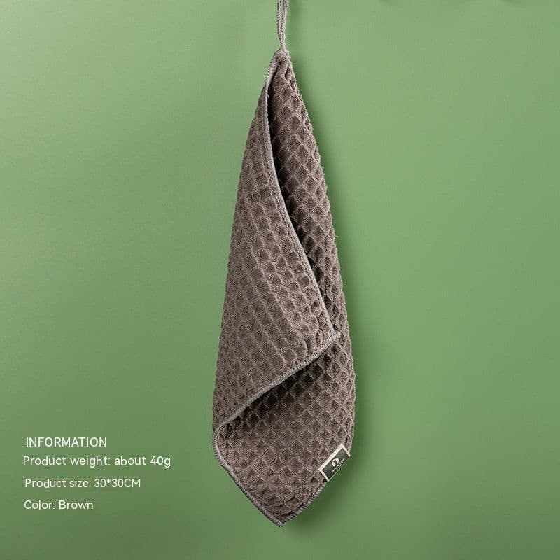 image-Microfiber Skin-friendly Non-lint Waffle Microfiber Towel