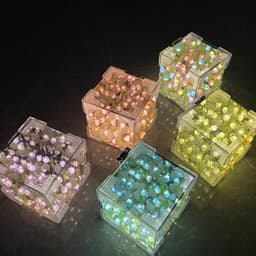 image-Handmade DIY Tulip Flower Small Night Light Romantic Gift For Girlfriend Mirror Lamp DIY Material Pack Atomsphere Decoration Home Decor