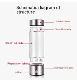 image-Hydrogen Water Bottles Electric Hydrogen Rich Water Generator Bottle New Technology Rechargeable Portable Antioxidant