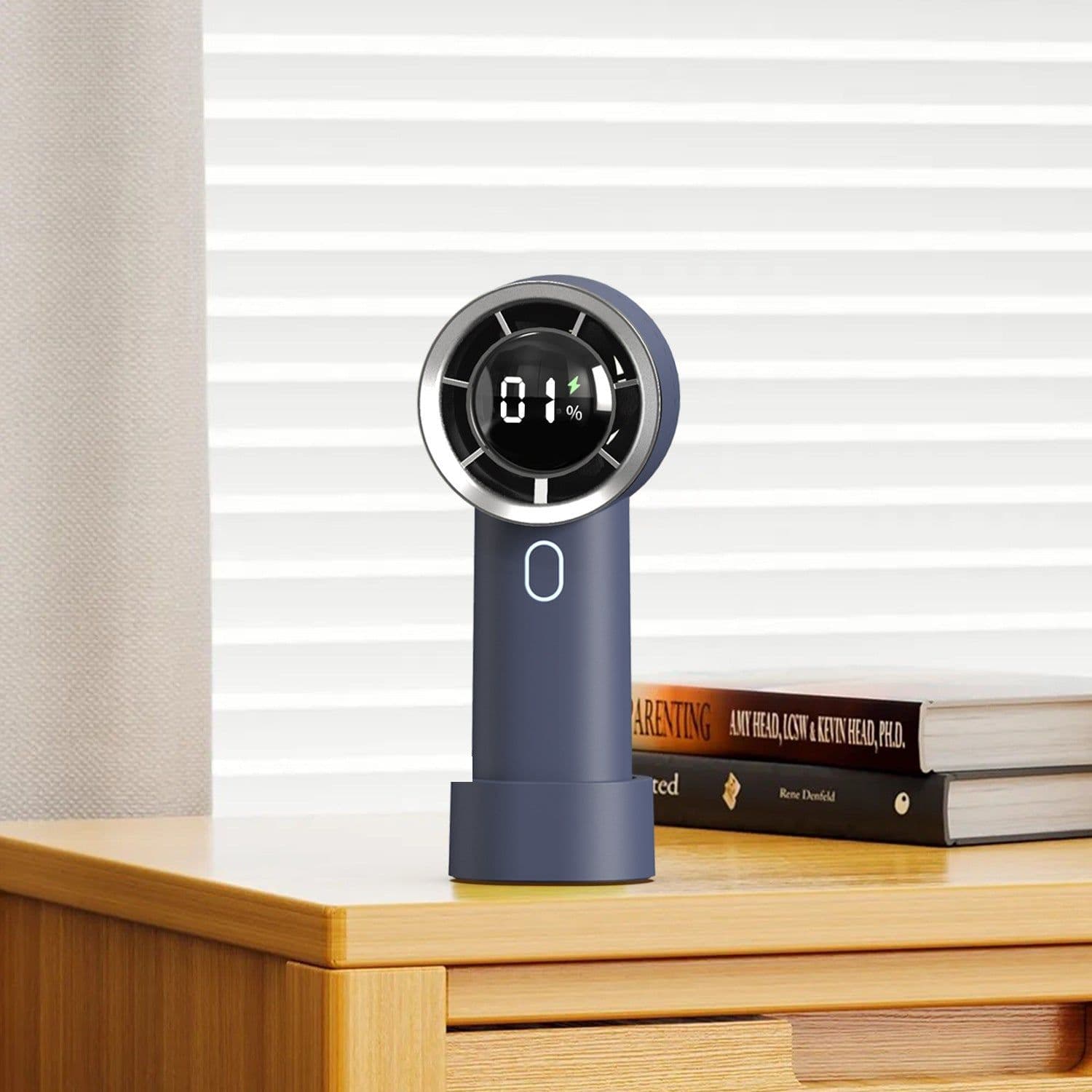 image-New High Speed Hand Held Fan Cooler Portable Air Conditioner Portable Fan Rechargeable Mini Air Conditioner