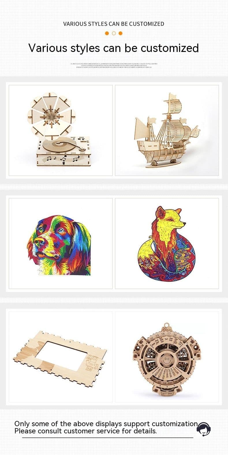 image-Earth Instrument Puzzle Wooden Assembly Model Handmade Educational Toys World Map Laser Processing