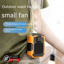 image-Wrist Hanging Fan With Light USB Power Bank Summer Outdoor Gadget