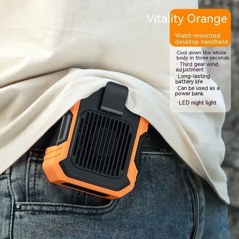 image-Wrist Hanging Fan With Light USB Power Bank Summer Outdoor Gadget
