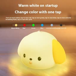 image-Silicone Atmosphere Small Night Lamp Bedroom Decoration Induction Night Light