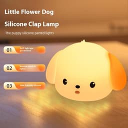 image-Silicone Atmosphere Small Night Lamp Bedroom Decoration Induction Night Light