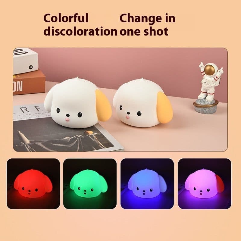 image-Silicone Atmosphere Small Night Lamp Bedroom Decoration Induction Night Light