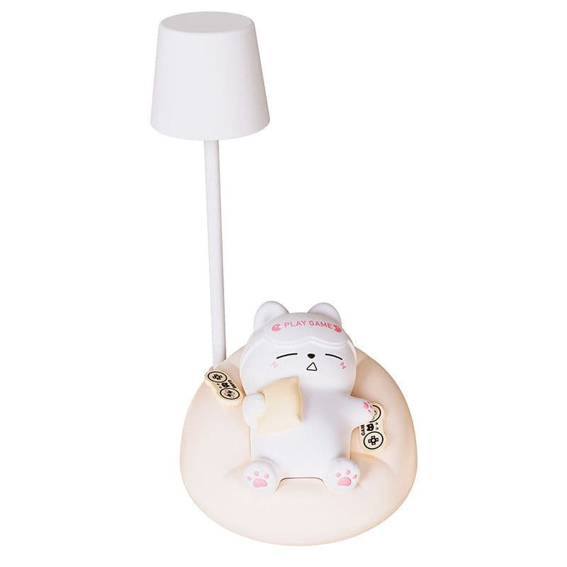 image-Creative Sleeping Cat Small Night Lamp Night Charging Pat Lamp