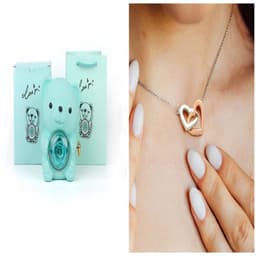 image-Eternal Rose Teddy Bear Gifts Box With Necklace Rotate Rose Jewelry Box Valentine Wedding Storage Gift Case For Women Girlfriend