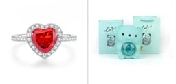 image-Eternal Rose Teddy Bear Gifts Box With Necklace Rotate Rose Jewelry Box Valentine Wedding Storage Gift Case For Women Girlfriend