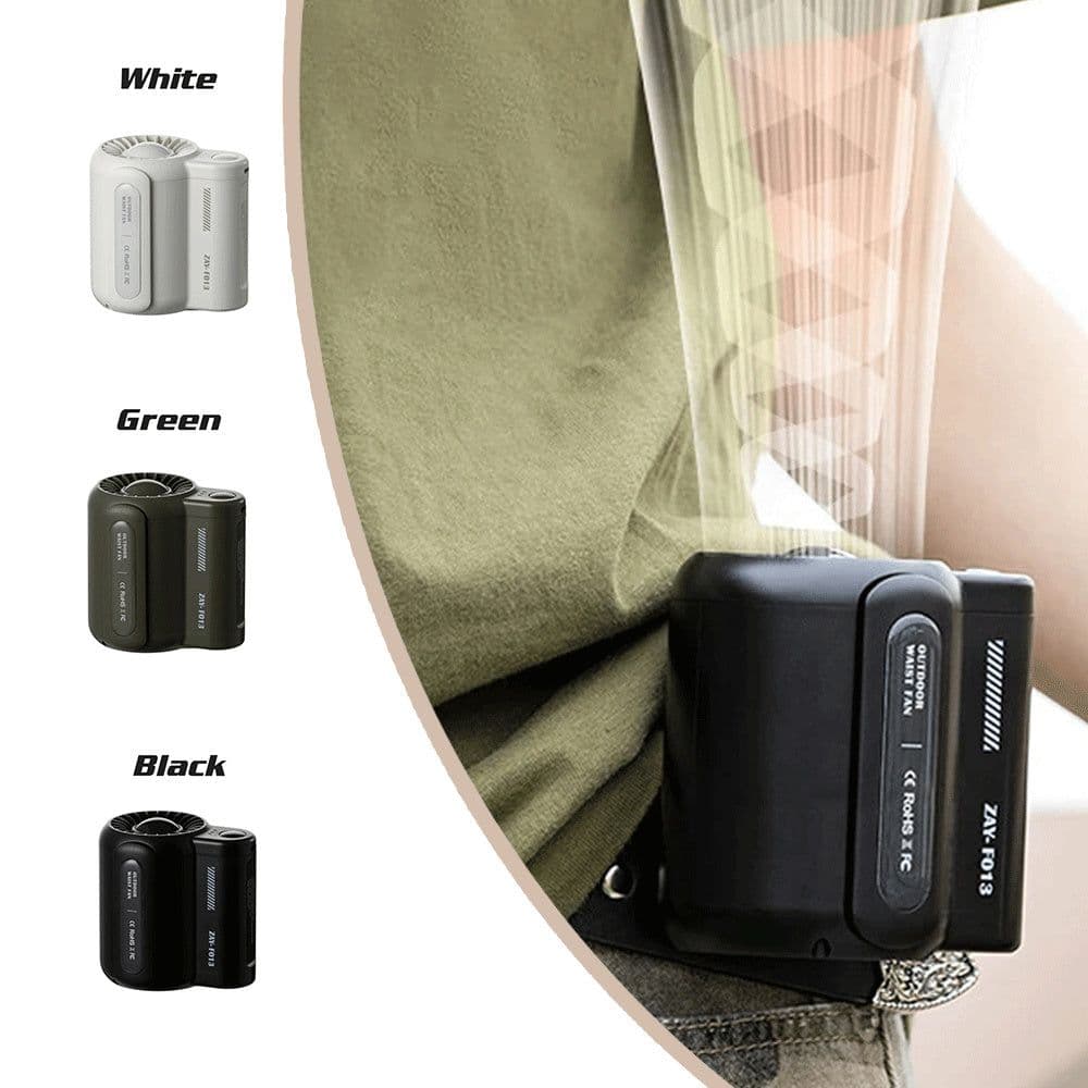 image-Portable Large Wind Usb Charging Outdoor Sports Construction Site Summer Cooling Portable Small Air Fan For Outdoor Sports Travel Work