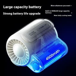 image-Portable Large Wind Usb Charging Outdoor Sports Construction Site Summer Cooling Portable Small Air Fan For Outdoor Sports Travel Work