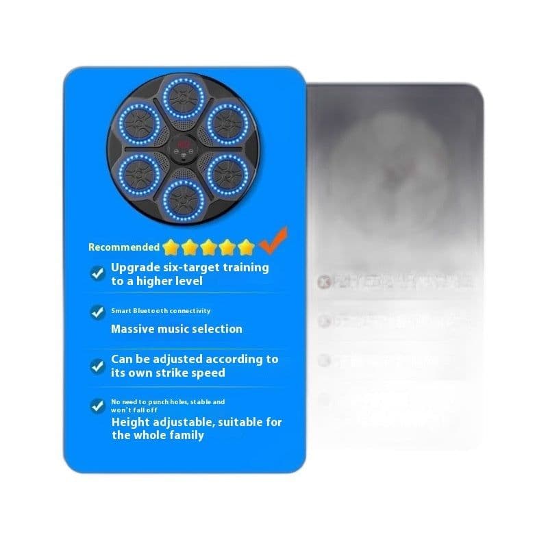 image-Music Boxing Machine Household With RGB Light Bluetooth Adults Mode Speed Adjustable For Indoor Kickboxing Karate Fitness Home