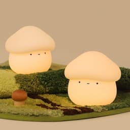 image-UNew Mushroom Small Night Lamp Cute Silicone Sleeping Timing Night Light Bedside Interesting Charging Ambience Light Room Decor Home Decor