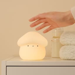 image-UNew Mushroom Small Night Lamp Cute Silicone Sleeping Timing Night Light Bedside Interesting Charging Ambience Light Room Decor Home Decor