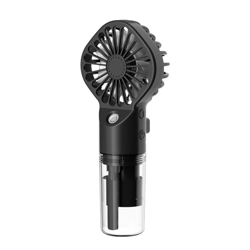 image-Portable Handheld Spray Fan 4-Speed Water Spray Mist Fan Summer Cooling Artifact USB Charging Summer Supplies Outdoor Mini Fan