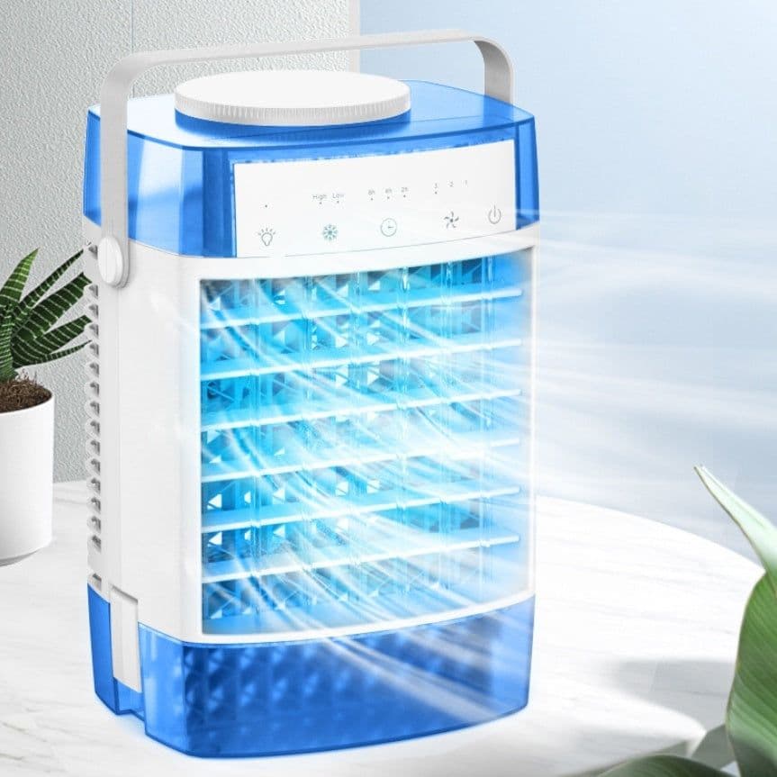 image-Cooling Spray Humidifying Desktop Powerful Fan