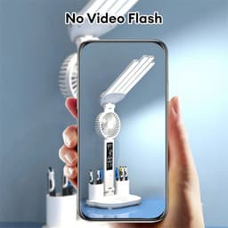 image-3in1 Multifunction Table Lamp LED Four-headed Folding With Fan Calendar Clock USB Rechargeable Desk Light 3 Color Reading Lamp