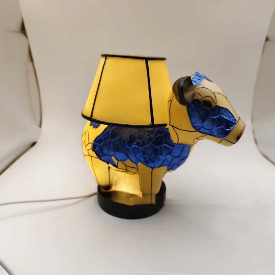 image-Beautiful Cow Table Lamp Bedside Table Lamp With USB Bedside Lamp For Living Room Bedroom Dormitory Bra Ornament