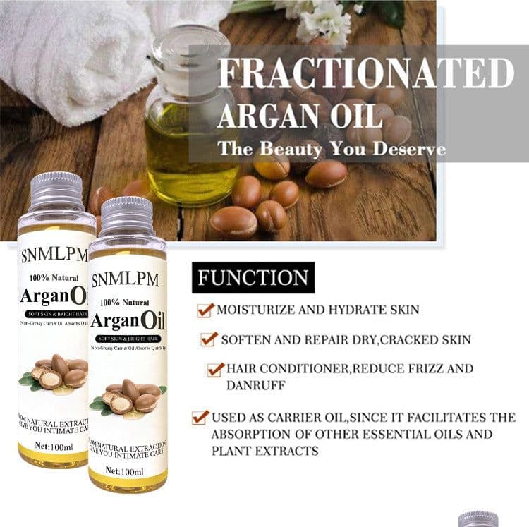 image-Natural Argan Hair Oil 100m Deep Moisturizing High Quality Factory Wholesale