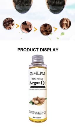 image-Natural Argan Hair Oil 100m Deep Moisturizing High Quality Factory Wholesale