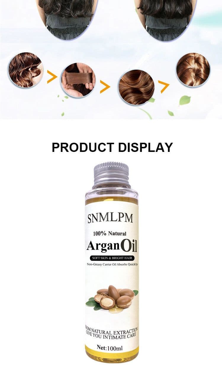 image-Natural Argan Hair Oil 100m Deep Moisturizing High Quality Factory Wholesale