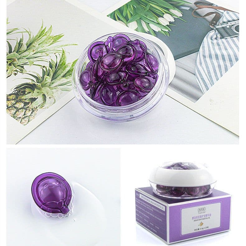 image-Wash Free Hair Care Essential Oil Soft Capsule Repair Nourish And Improve