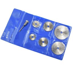 image-6 Pcs Circular saw blades & mandrel