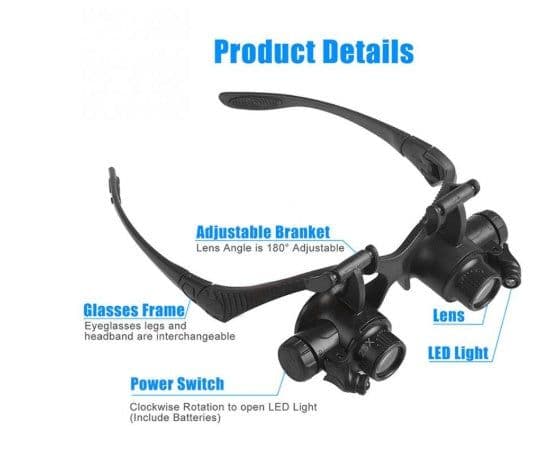 image-Watches / electronic repair jewelry evaluation LED magnifier