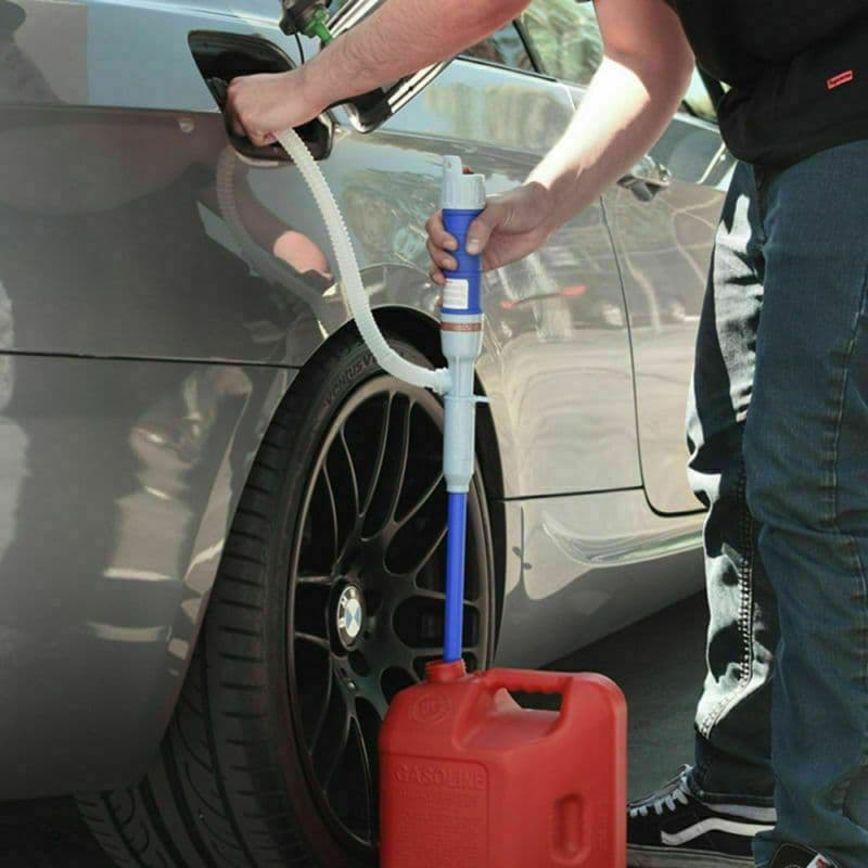 image-Car Truck Fuel Oil Gasoline Transfer Handump Sucker Manual Siphon Suction Water Chemical LiquidPump