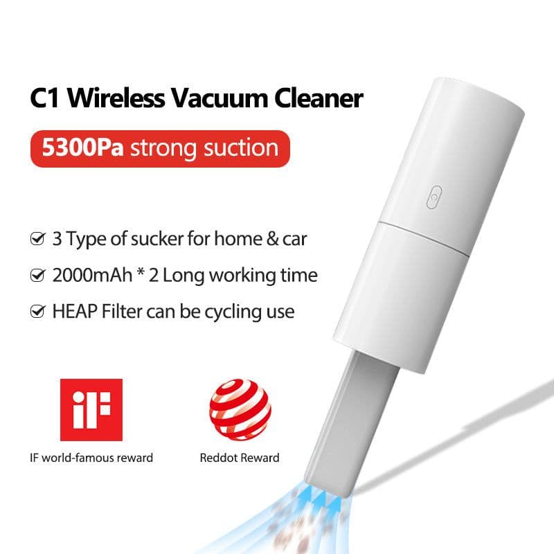 image-Wireless charging car handheld vacuum cleaner