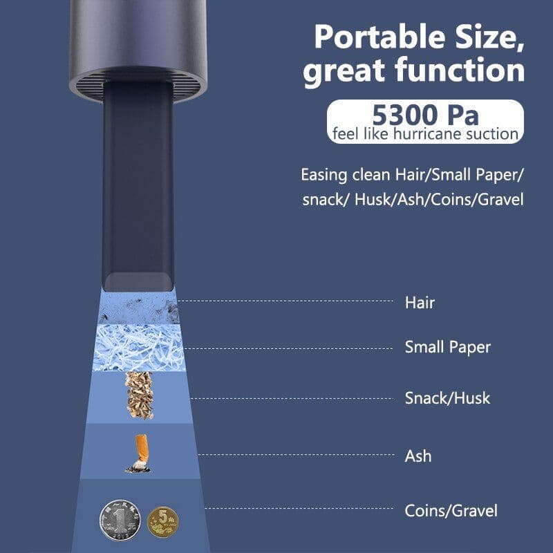 image-Wireless charging car handheld vacuum cleaner
