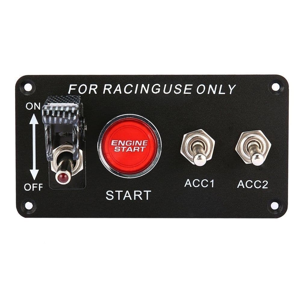 image-Racing Car Ignition Switch Panel Engine Start Starter Push