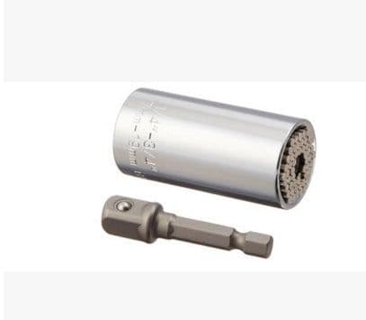 image-Universal Wrench Ratchet Universal Socket 7-19mm Power Drill Adapter Wrench Combination universal key