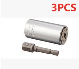 image-Universal Wrench Ratchet Universal Socket 7-19mm Power Drill Adapter Wrench Combination universal key