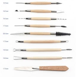 image-Pottery clay tools 27-piece set + roll package