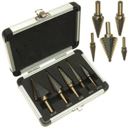 image-5pcs aluminum box ladder drill set / bench drill / pagoda drill / high speed steel bit