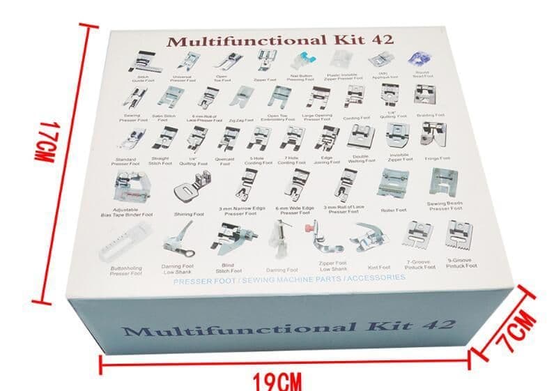 image-Multifunctional Sewing Accessories Hardcover Presser Foot Set Household Sewing Machine Presser Foot
