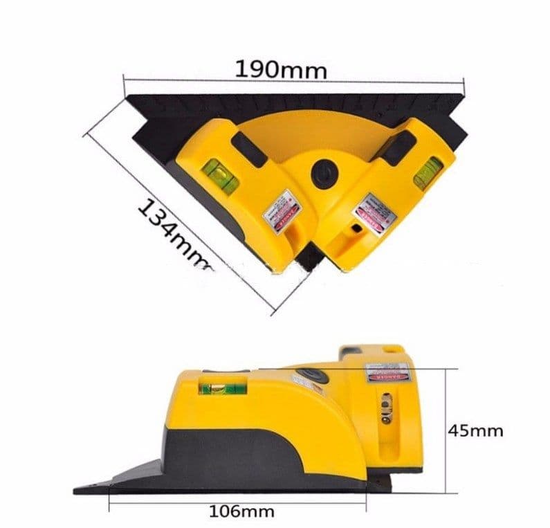 image-Laser laser level instrument Right angle ground line instrument 90 degree laser level ruler right angle laser level meter LV-01