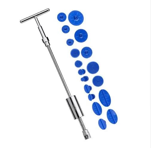 image-Werkzeuge Auto Reparatur Werkzeug Auto Dent Reparatur Dent Puller Kit 2 in 1 Slide Hammer Reverse Hammer Kleber Tabs Saug tassen