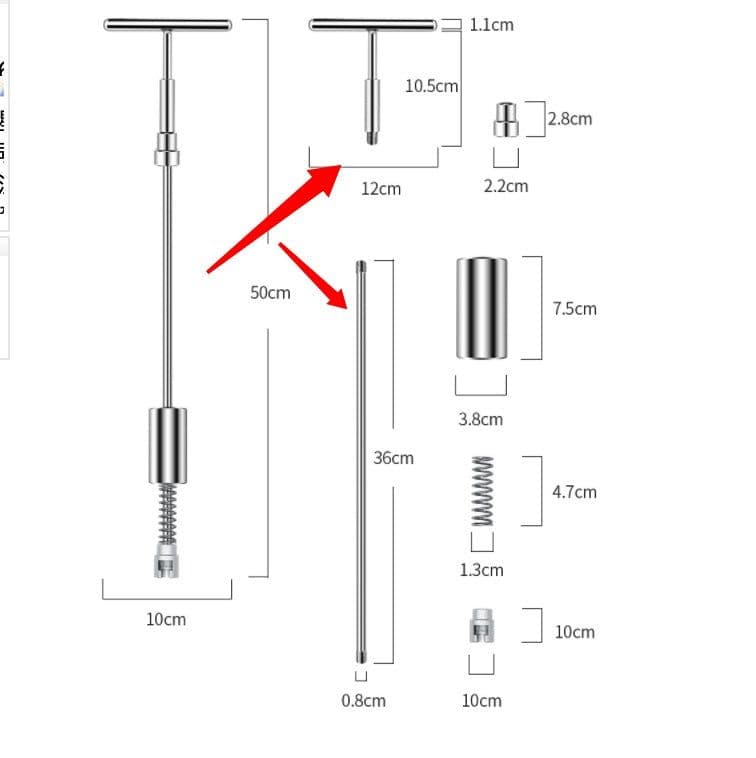 image-Werkzeuge Auto Reparatur Werkzeug Auto Dent Reparatur Dent Puller Kit 2 in 1 Slide Hammer Reverse Hammer Kleber Tabs Saug tassen